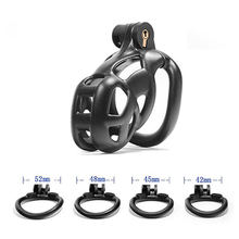 Load image into Gallery viewer, Black Cobra Chastity Cage - Small
