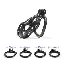 Load image into Gallery viewer, Black Cobra Chastity Cage - Standard
