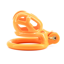 Load image into Gallery viewer, Orange Cobra Chastity Cage - Nub