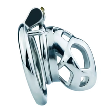 Load image into Gallery viewer, Metal Cobra Chastity Cage - Small