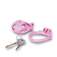 Load image into Gallery viewer, Pink Cobra Chastity Cage - Small