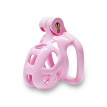 Load image into Gallery viewer, Pink Cobra Chastity Cage - Nub