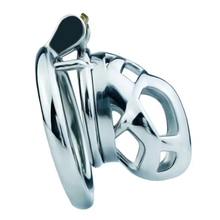 Load image into Gallery viewer, Metal Cobra Chastity Cage - Small
