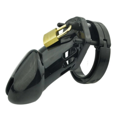 Black Resin Chastity Cage