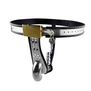 Men's Steel Plate Chastity Belt